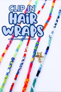 DIY Clip-In Hair Wrap: How to Make a Removable Embroidery Thread Hair ...