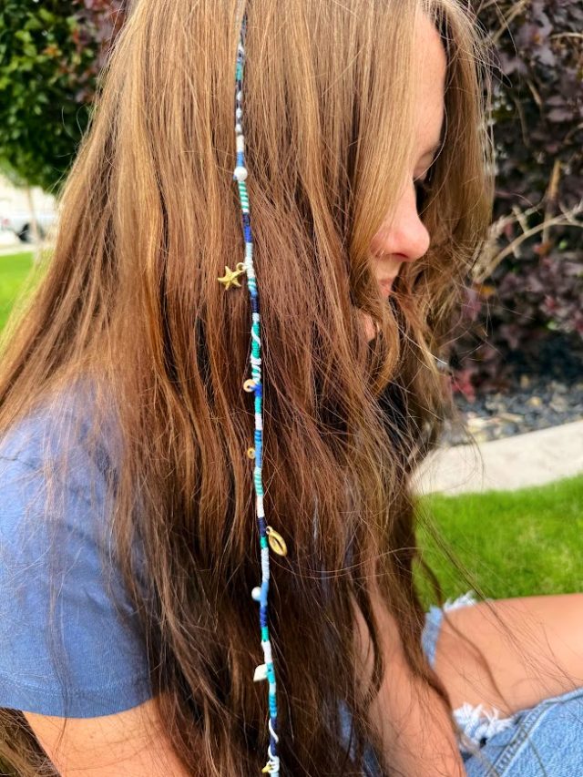 DIY Clip-In Hair Wrap: How to Make a Removable Embroidery Thread Hair ...