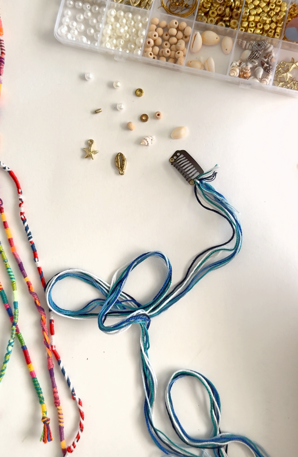 DIY Clip-In Hair Wrap: How to Make a Removable Embroidery Thread Hair ...
